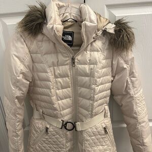 The North Face Women's Beige Quilted Puffer Jacket
